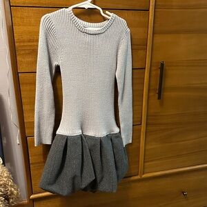 Tahari Light Gray Knit Sweater